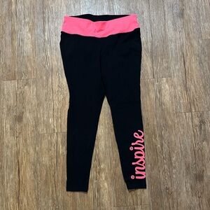 Livi Active Black and Pink Leggings